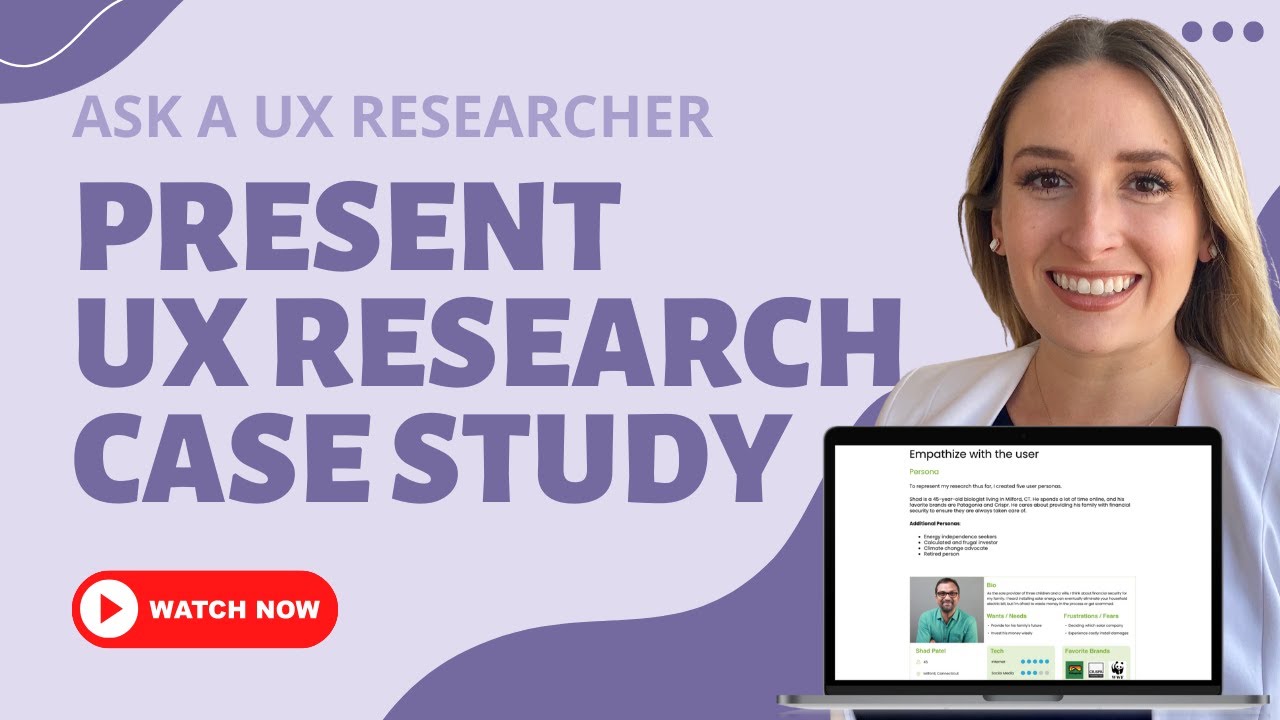 How to Present a User Research Case Study?