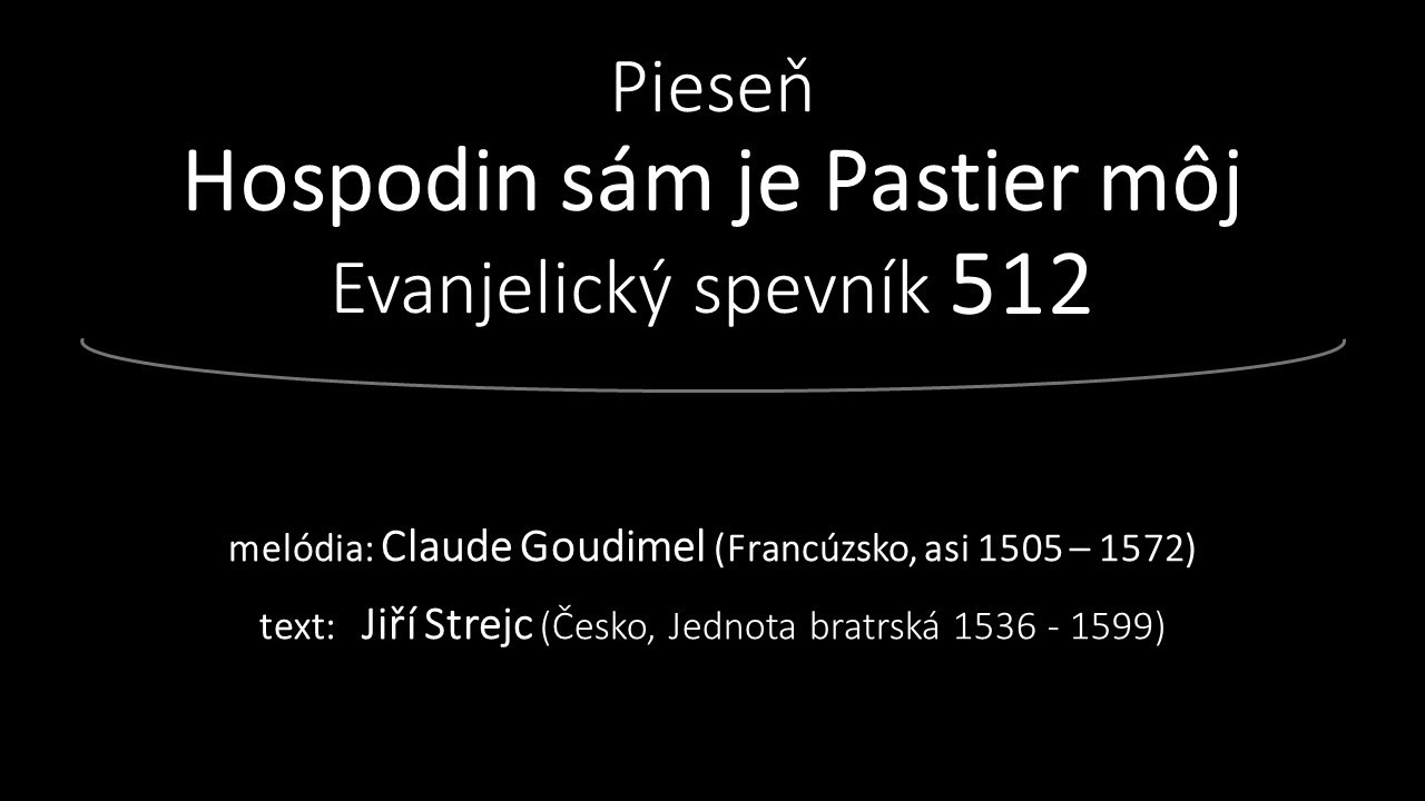 ES 512 Hospodin sám je Pastier môj