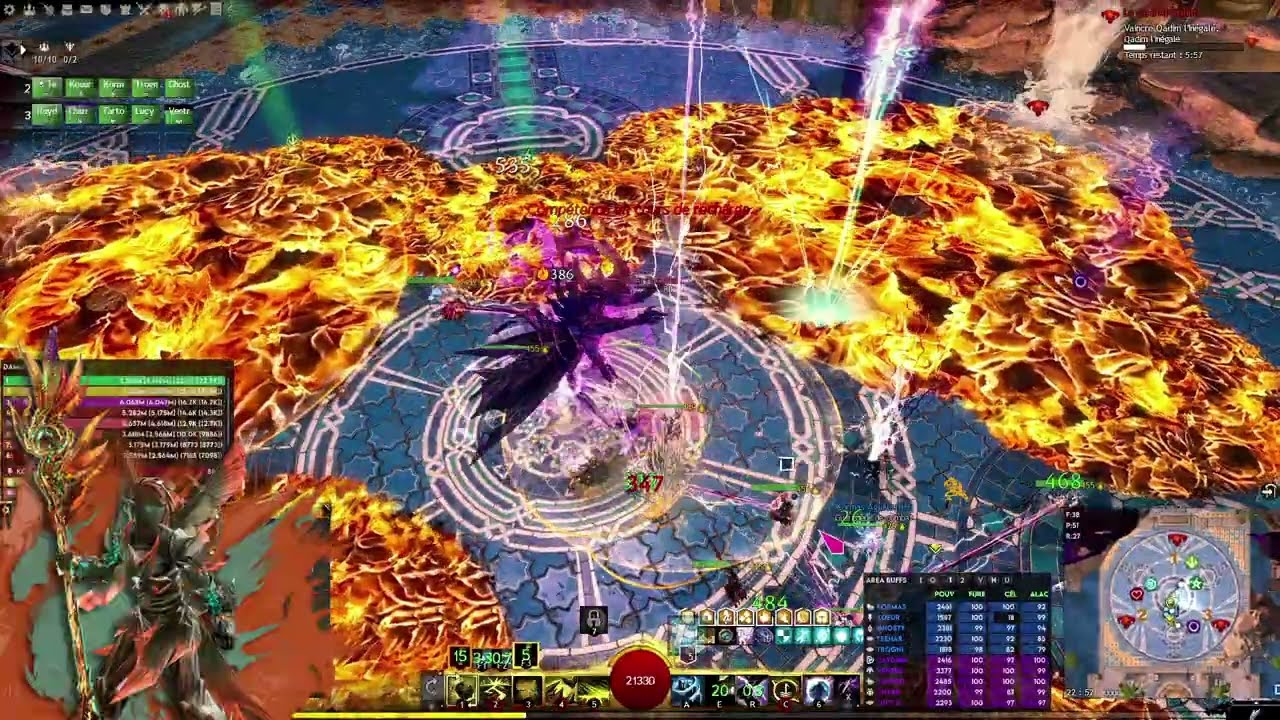 GW2 | W7 QADIM 2 CM - HEAL ALAC TEMPEST STAFF (ADV FIRES POV)