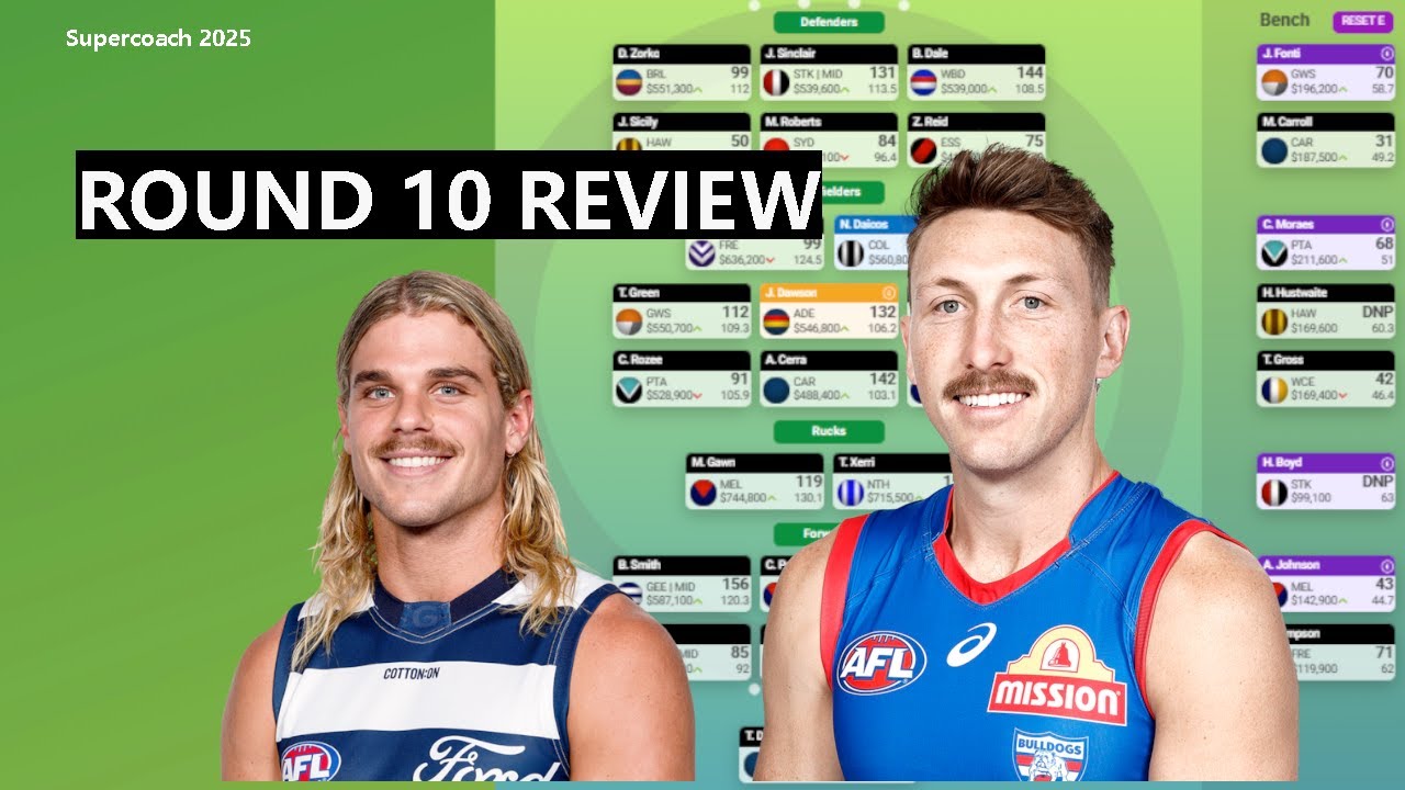 Supercoach 2025 Round 10 Review - CARNAGE!