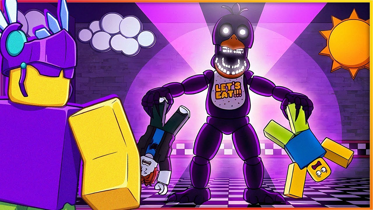 Virei a SHADOW CHICA Animatronic no FNAF Hunted! (Roblox)
