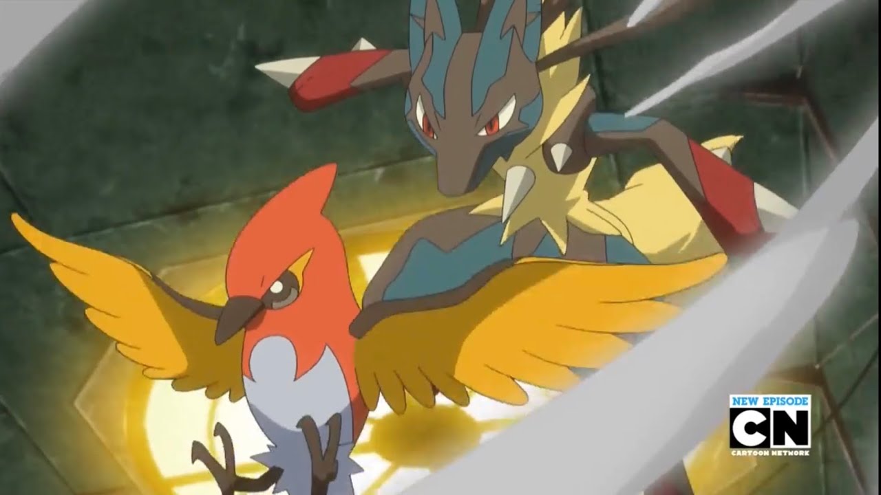 Pokemon: Fletchinder vs Mega Lucario