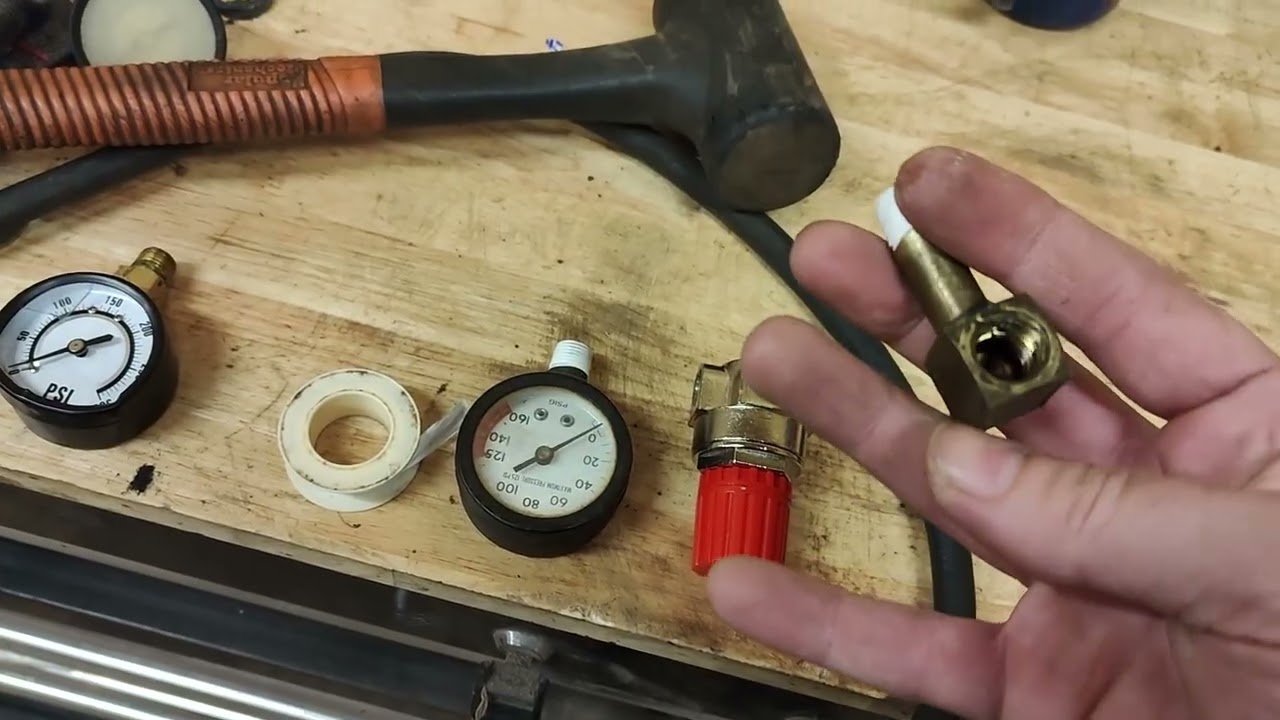 Repairing a Large Portable Air Tank Made From an Old Compressor