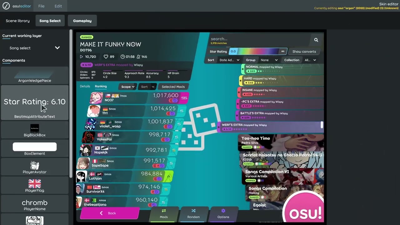 osu!lazer | Adding a PP Counter to Song Select