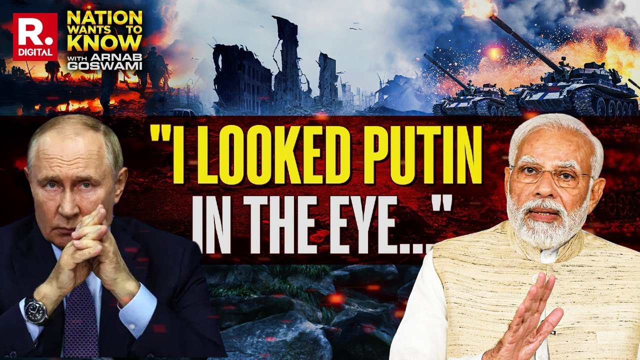 PM Modi Looked Putin In the Eye And Told Russia To Stop Ukraine War | Russia VS Ukraine | Zelenskyy