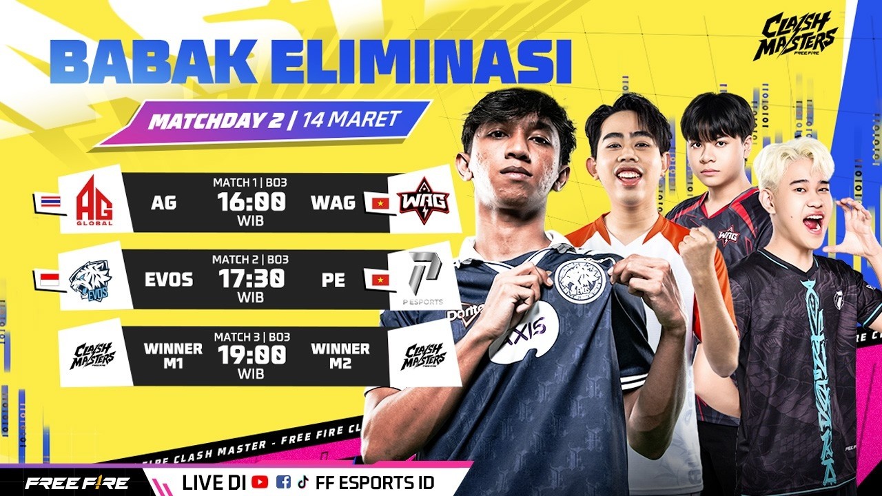 Free Fire Clash Master Sea - Elimination Stage Day 2