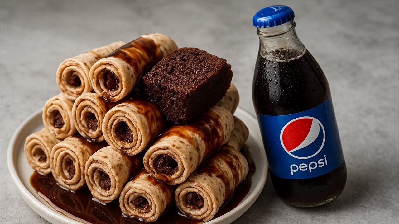 Rolled Ice Cream with Pepsi Challenge 🥤🍨