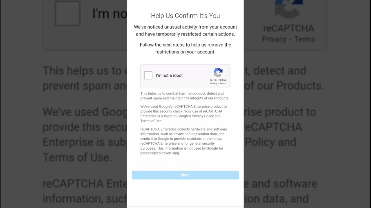 how to fix help us confirm it's you Instagram / help us confirm its you Instagram problem fix