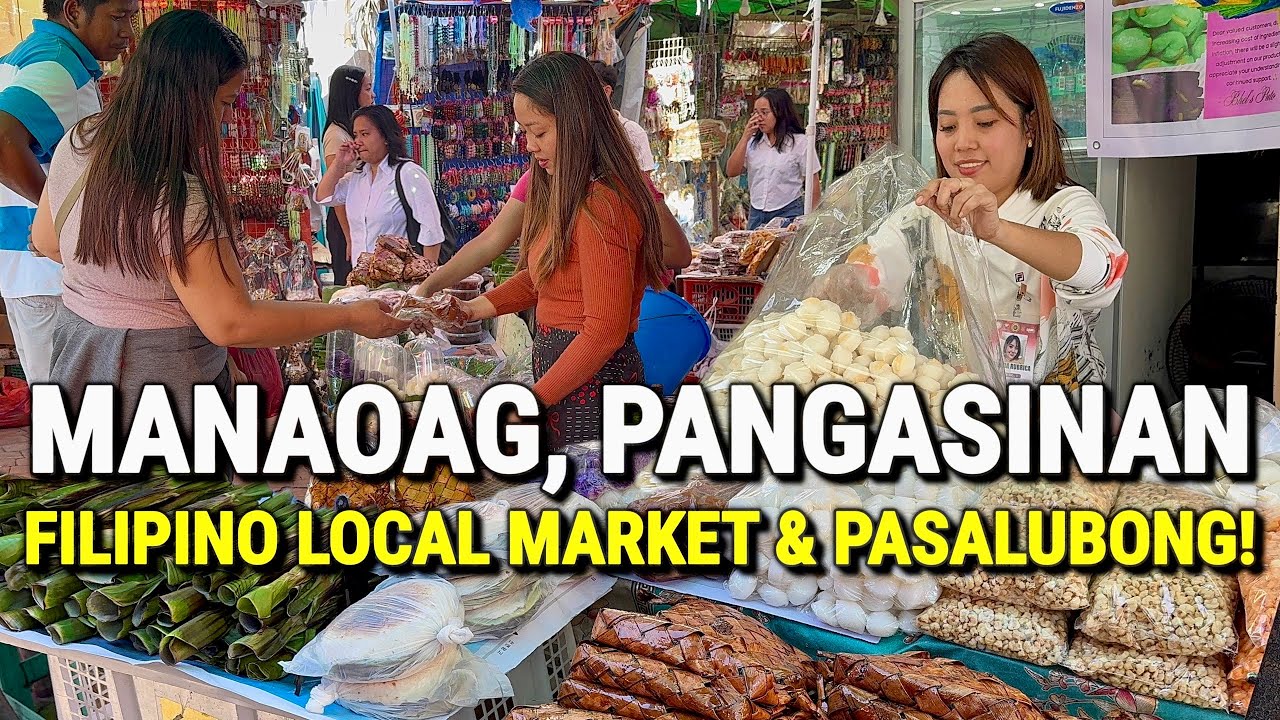 Philippines MANAOAG PANGASINAN - FOOD MARKET & Famous Church Tour 2026 | Filipino Food & Pasalubong