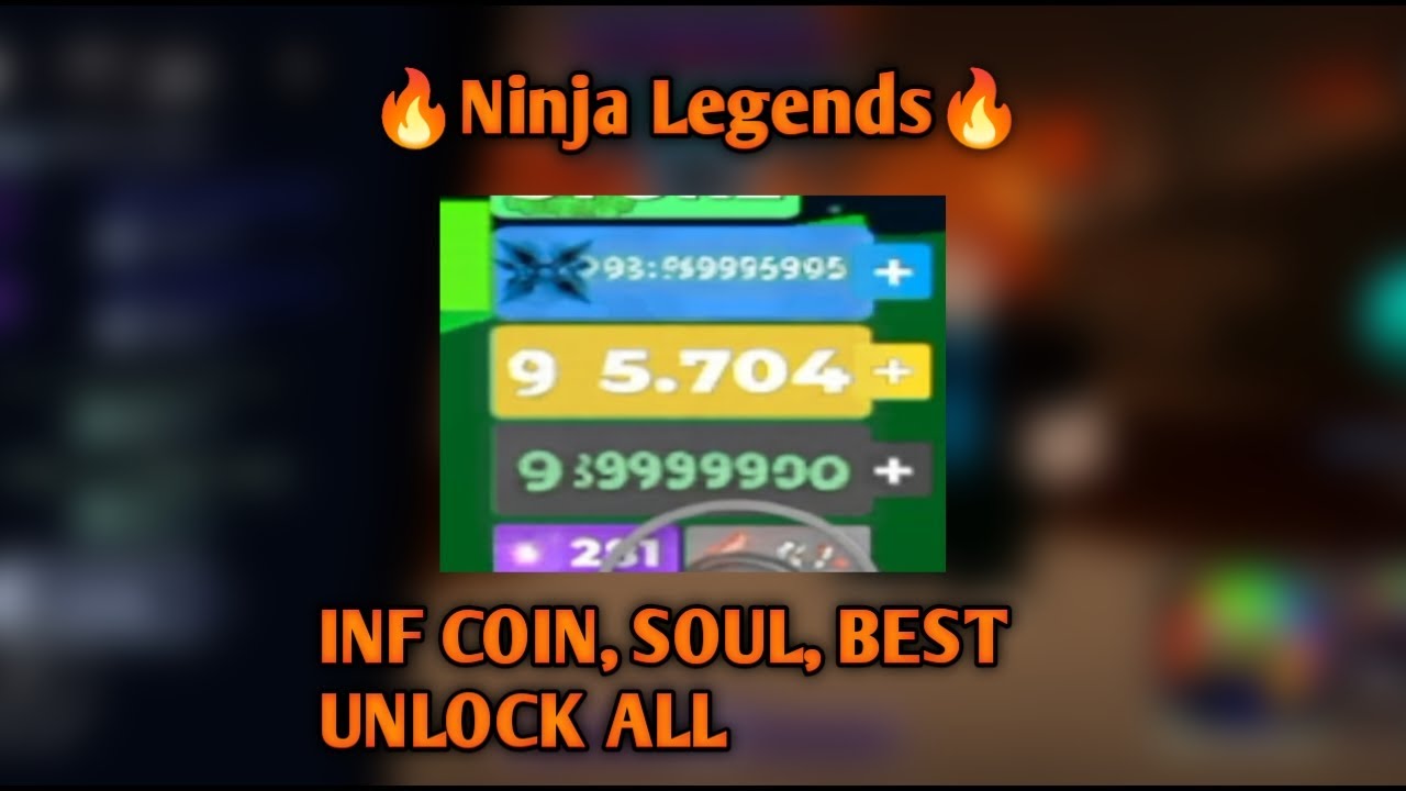 NINJA LEGENDS SCRIPT WITH INF COIN AND UNLOCK ALL AND MORE (OP🔥) 