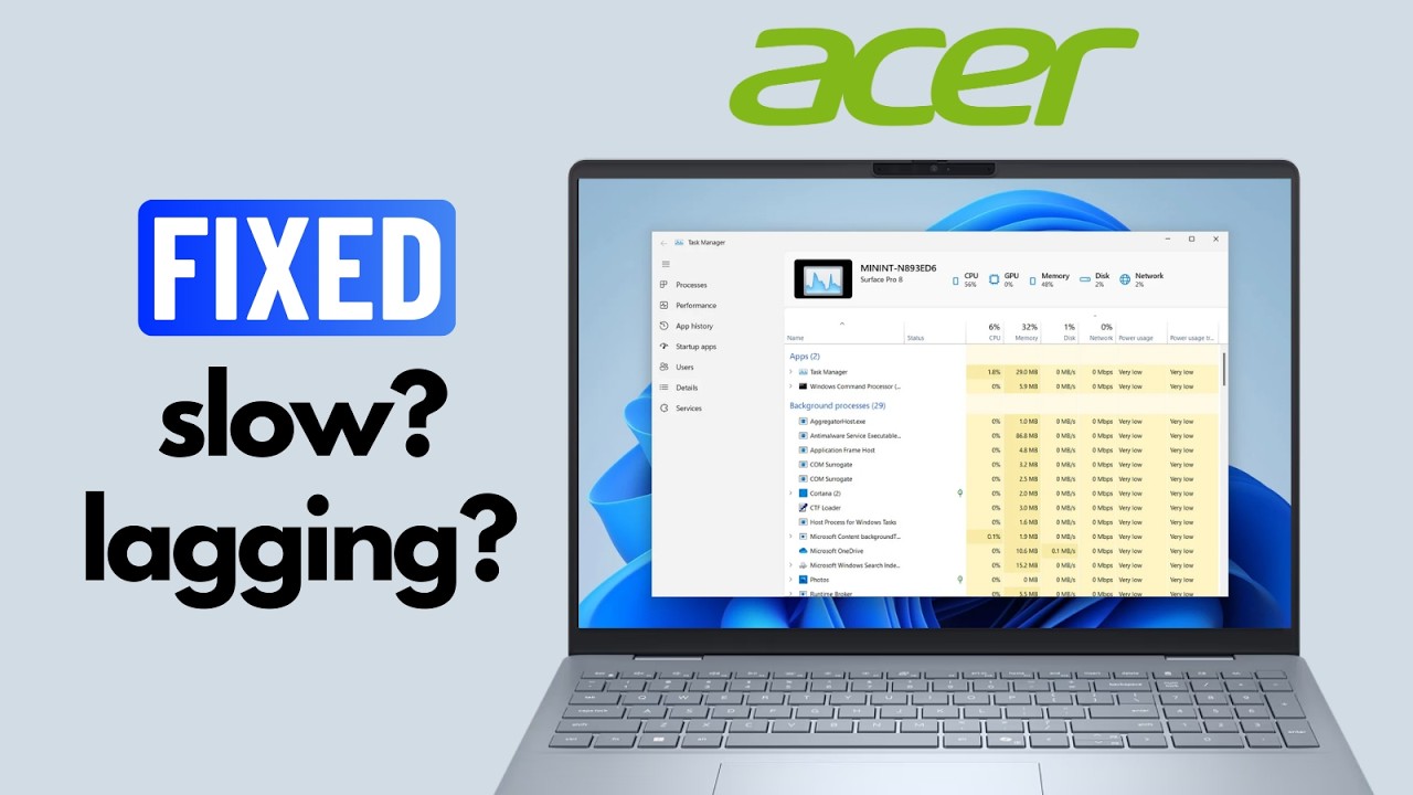 Fix Acer Laptop Lagging on Windows 11 | How to Speed It Up
