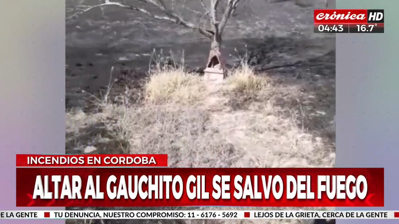 Incendios en Córdoba: altar del 