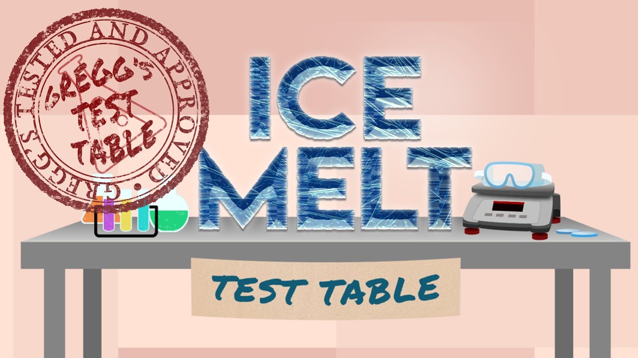 What is the Best Ice Melt? - Gregg's Test Table