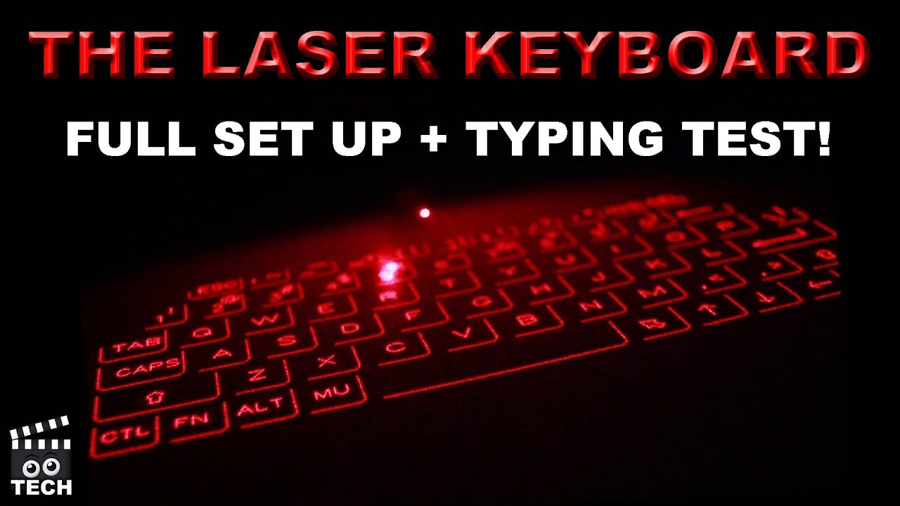 LASER KEYBOARD! Full set up with typing test!!!