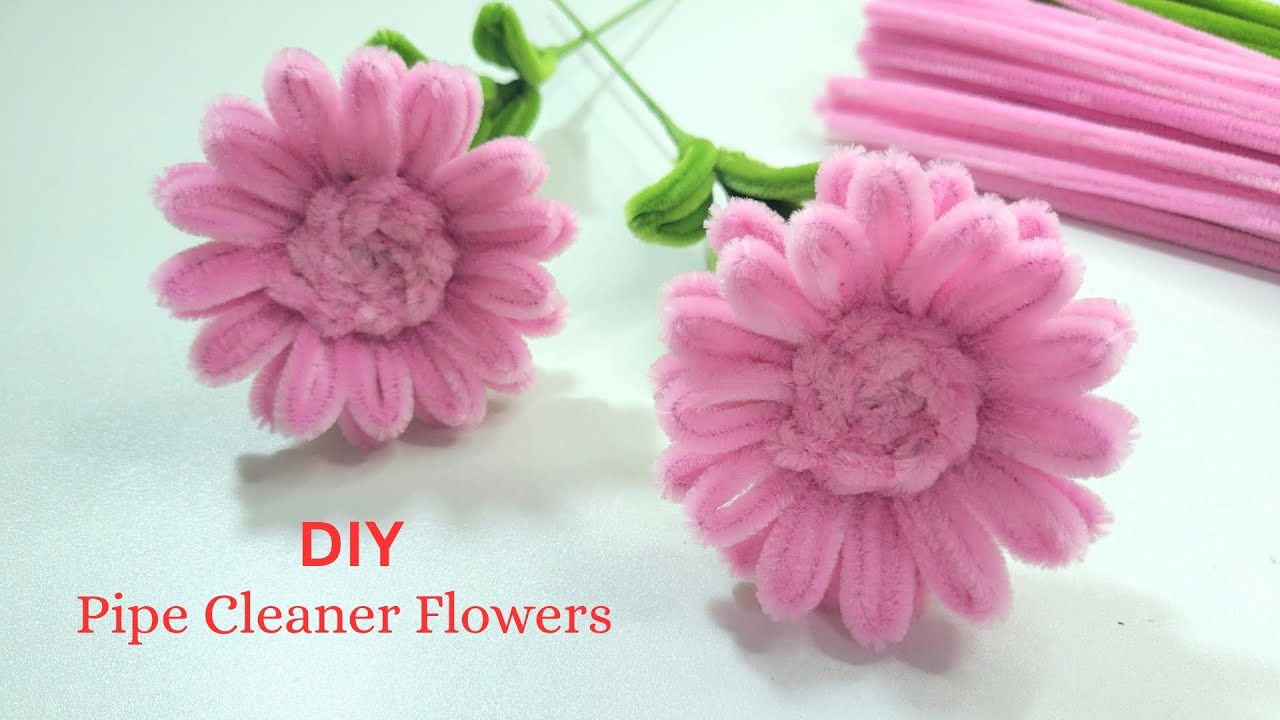 DIY Handmade! Pipe Cleaner Flowers Easy to Make for Everyone | Tutorial tips.