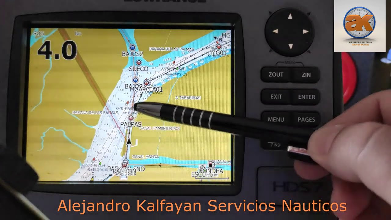 Como se navega con un GPS marino