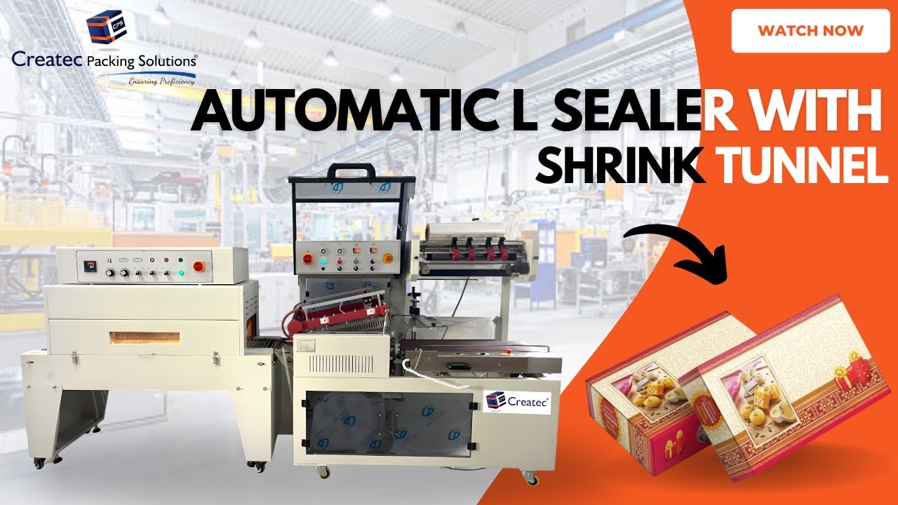 Fully Automatic Sweet Boxes Packing Machine | Automatic L Sealer with Shrink Wrapping Machine