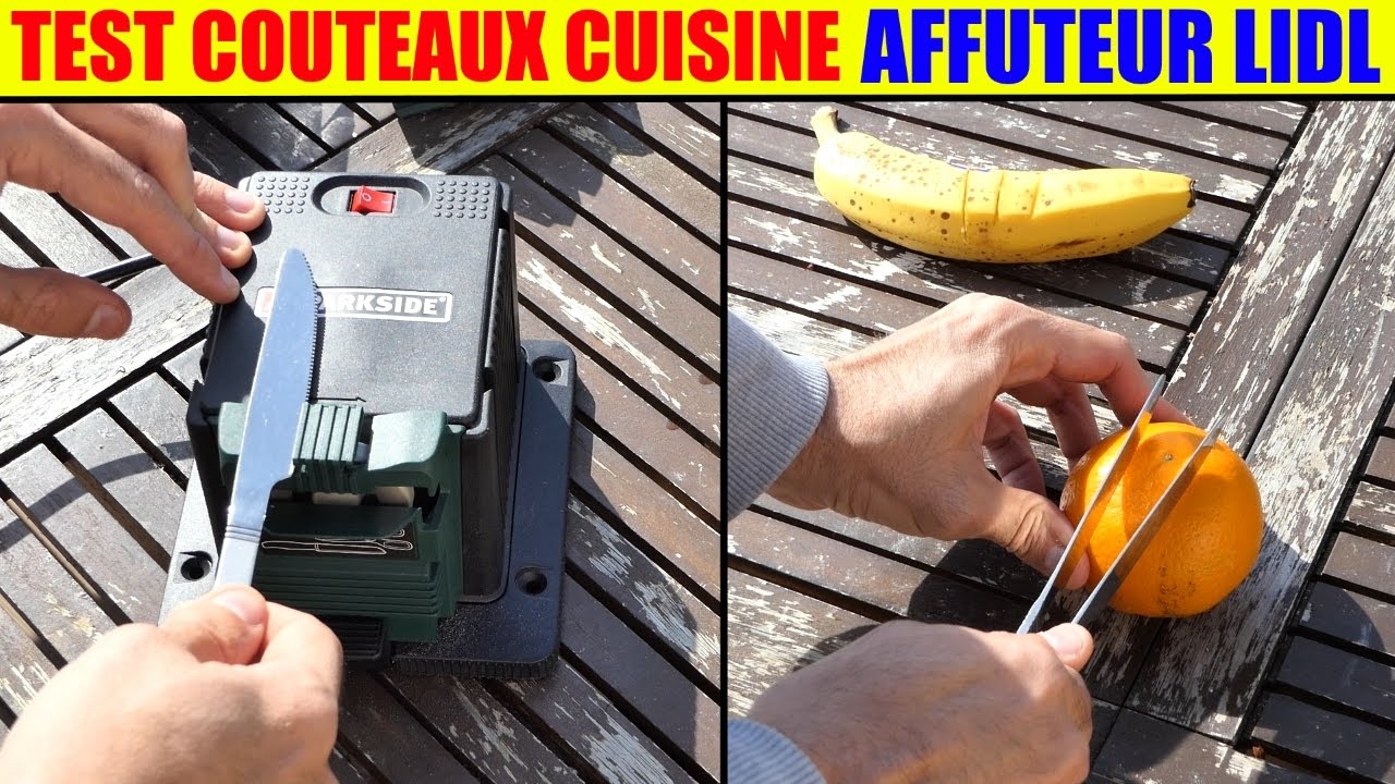 affûteur parkside lidl test couteaux affûtage sharpening station schärfstation