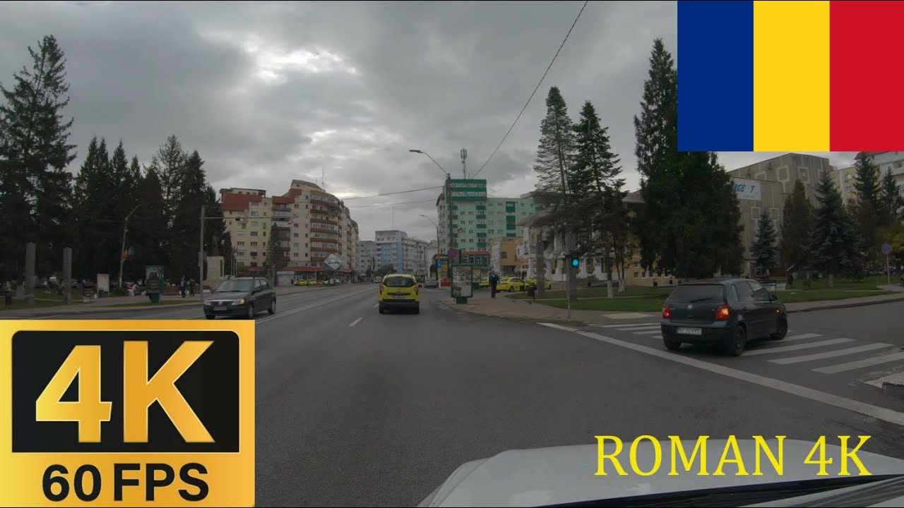 🚗 Driving in ROMAN | City Tour | ROMANIA #4k60fps