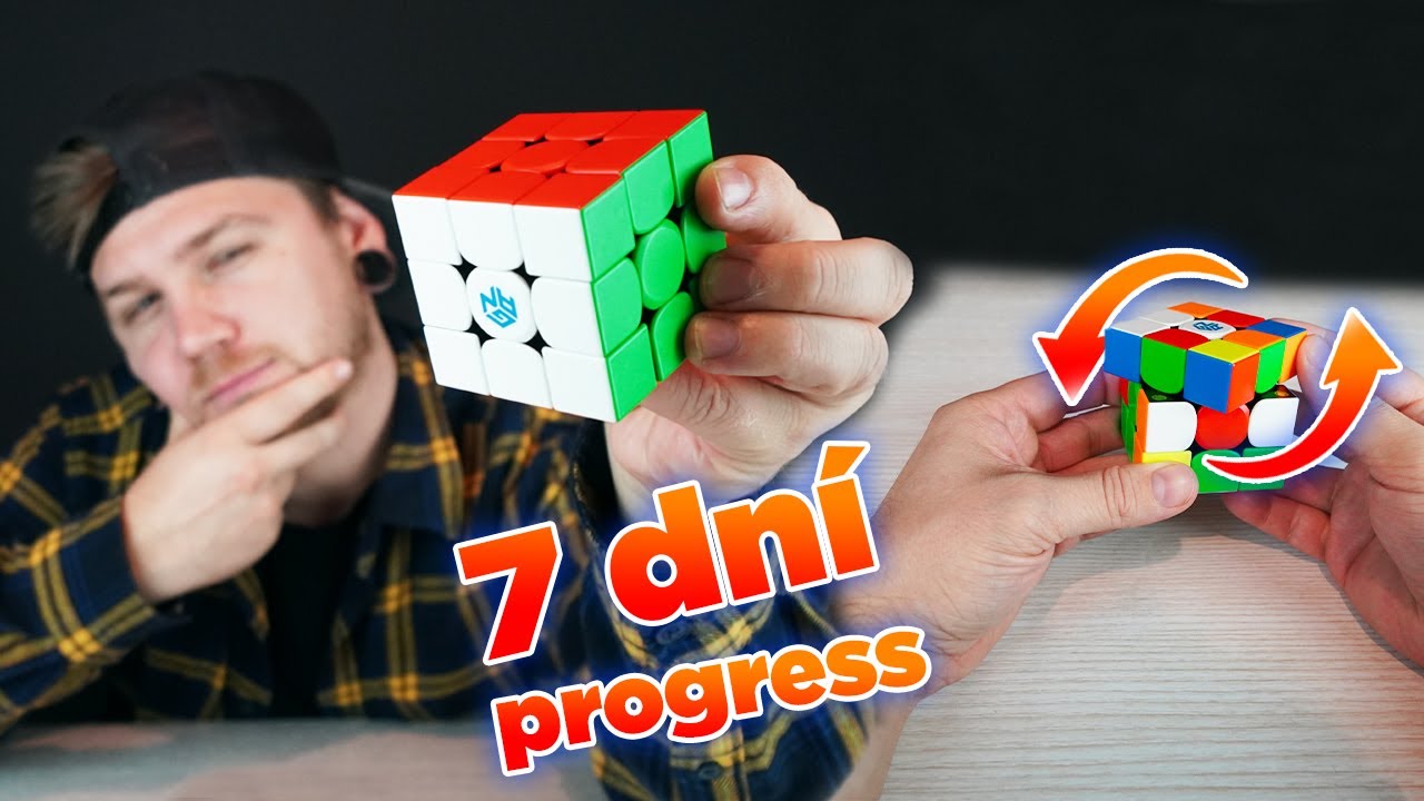 7 DNÍ vs RUBIKOVA KOCKA - Dokážem ju poskladať? *progress*