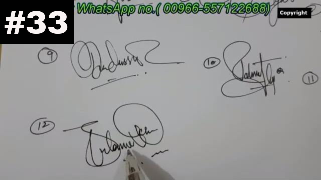 CUSTOM SIGNATURE🖋✍ The best custom signature style for you name👨&zwj;🎓 #33