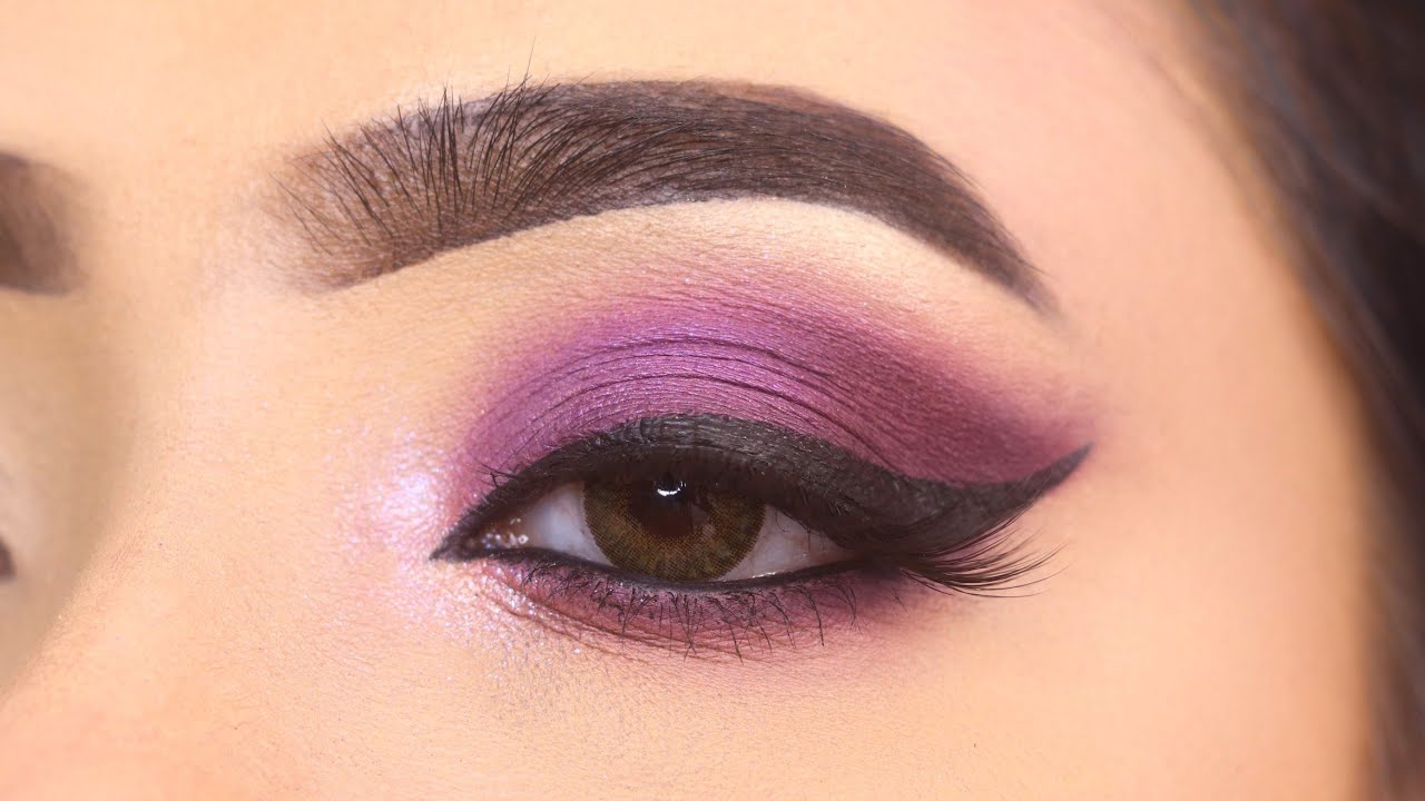 PURPLE EYE MAKEUP FOR PARTY || STEP BY STEP EASY AND SIMPLE EYE MAKEUP || SHILPA