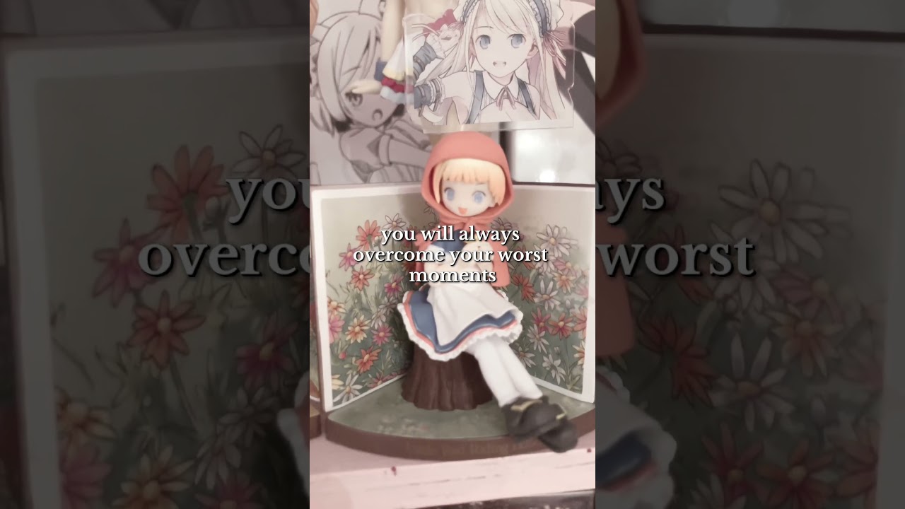 RARE little red riding hood anime figure set 