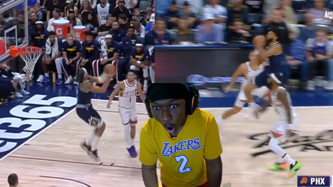 SHOWTIME NUGGETS HAVE ARRIVED! GORDON WITH DUNK OF THE YEAR OMG!// SUNS VS NUGGETS REACTION
