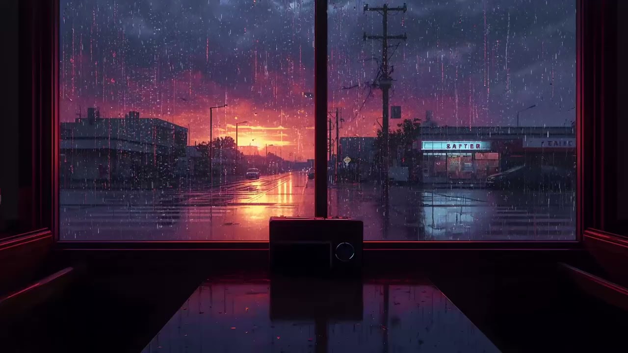 Tokyo Drizzle – Lofi Hip Hop🌧️Chill Beats in a Cozy Cafe & Rainy Ambience