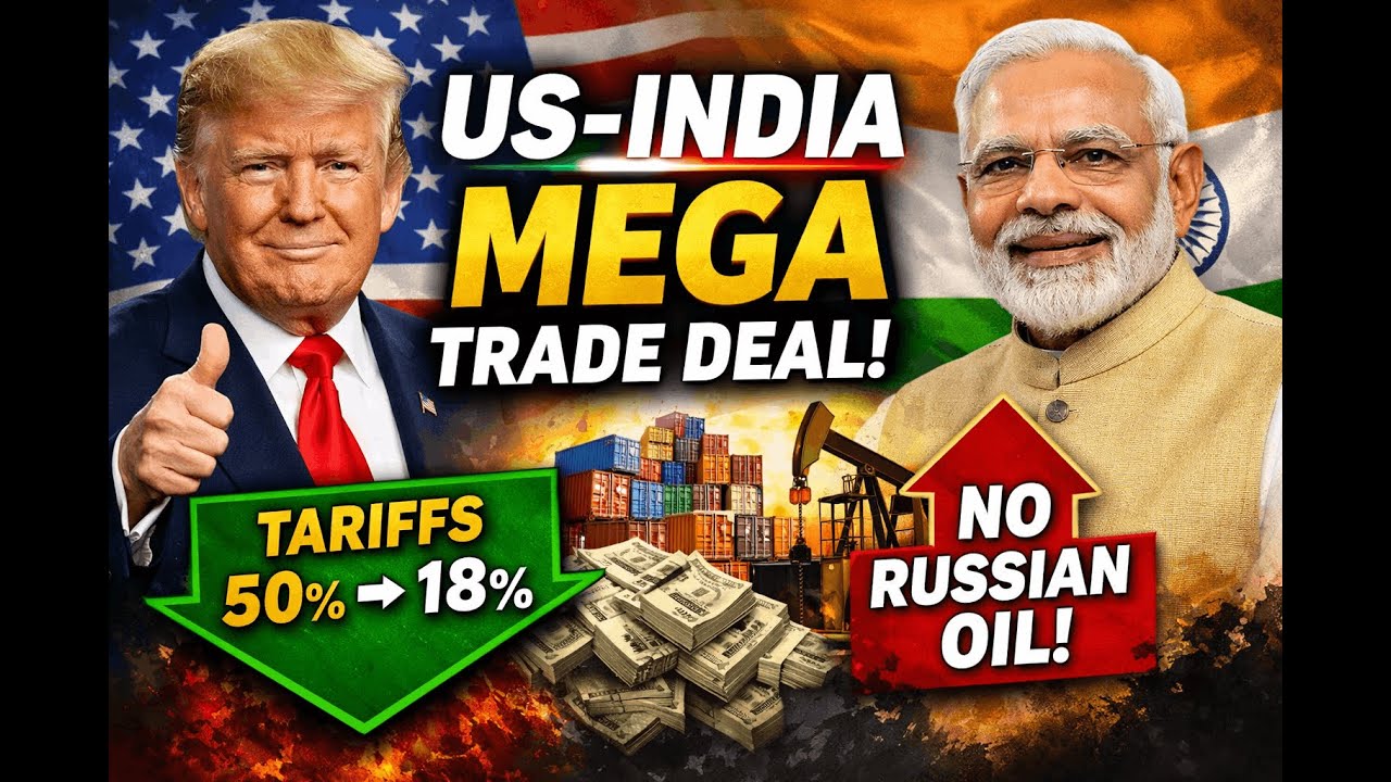 India-US Trade Deal DONE | Tax Reduced | Tariffs Cut to 18% | Russia Oil | India Trade Trump | Modi