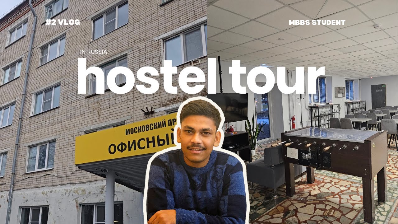 Hostel Tour in RUSSIA🏢 l MBBS l Chuvash State University