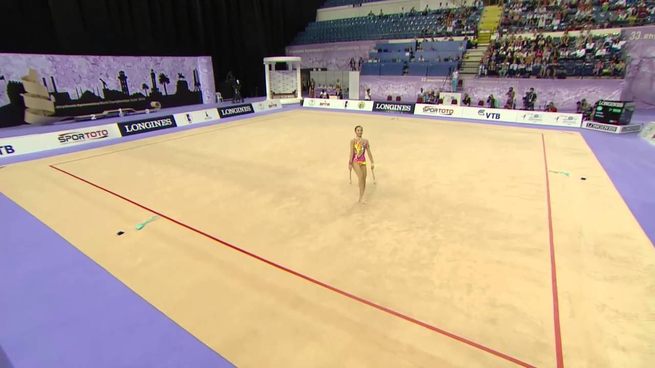 Deng Senyue (CHN) - Clubs Final - 2014 World Rhythmic Gymnastics Championships