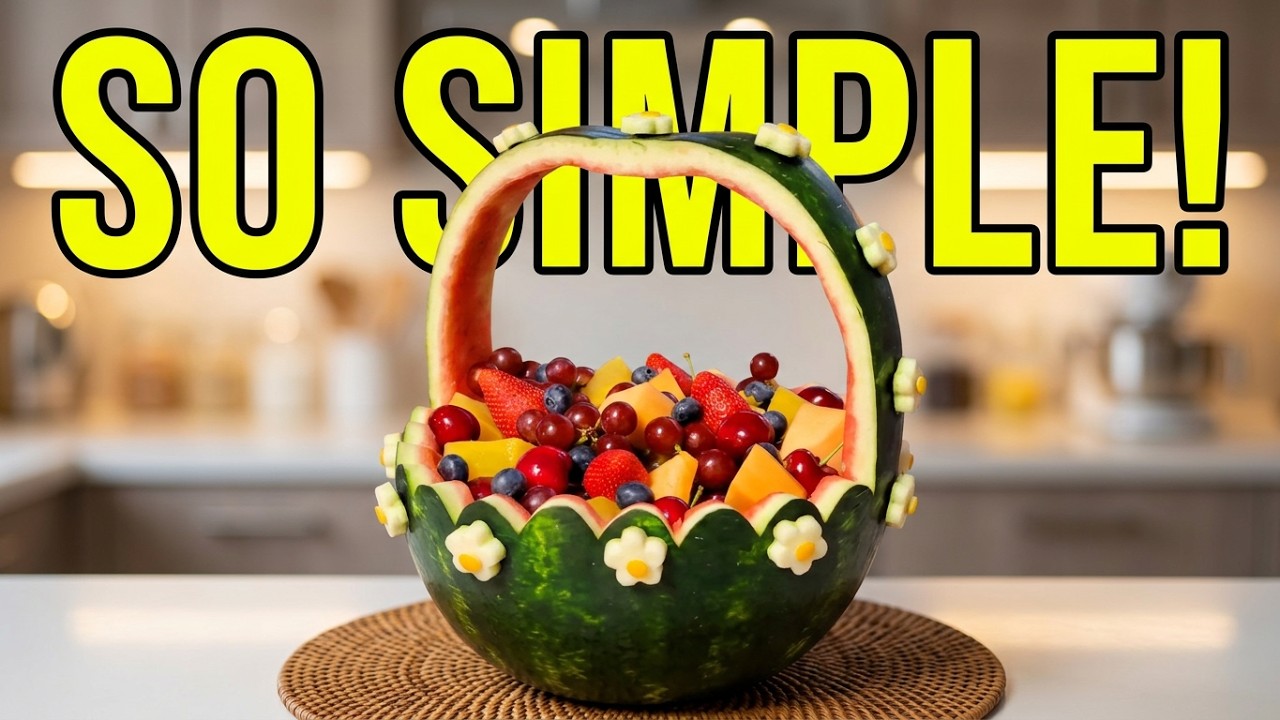 How To Make Simple and Easy Watermelon Basket