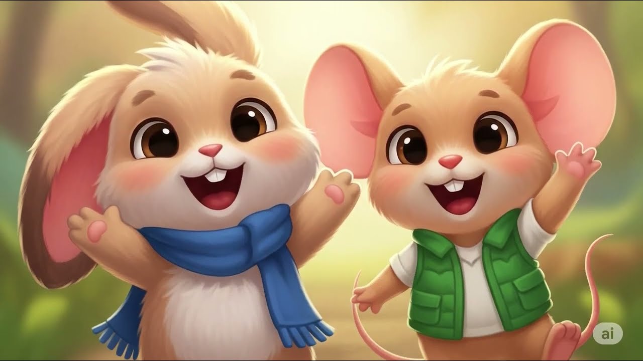 The Brave Little Bunny 🐇 | Heartwarming Kids Story with a Happy Ending #sorts #fyp #story #kids