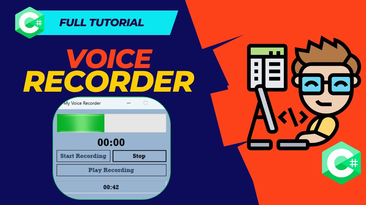 🎙️Build a Simple Audio Recorder in C# WinForms | Beginner Tutorial with NAudio
