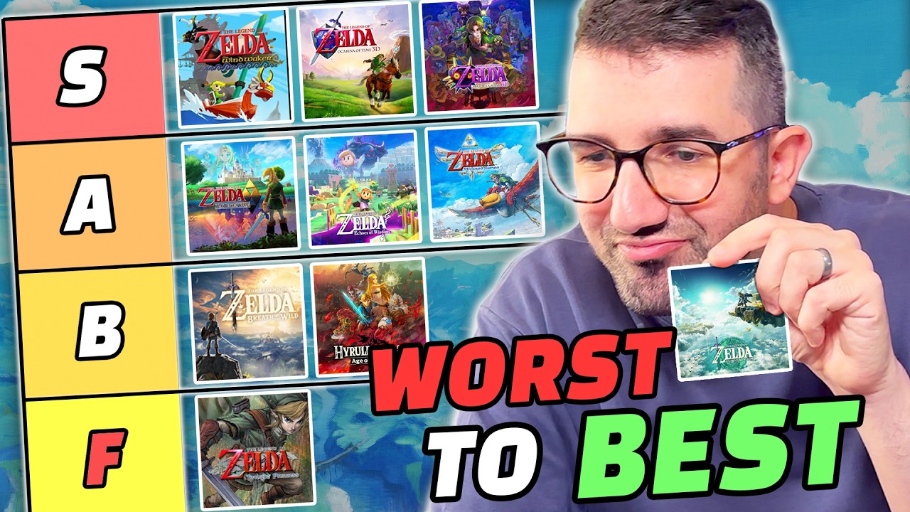 Ranking EVERY ZELDA from WORST to BEST