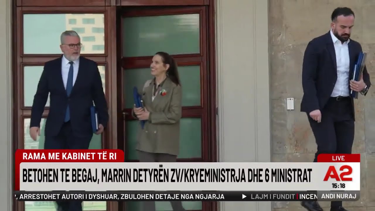 Rama me kabinet të ri, betohen te Begaj, marrin detyrën zv/kryeministrja dhe 6 ministrat