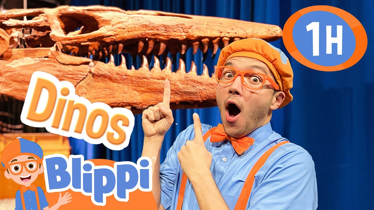 Blippi's Dinosaur Adventure! 1 Hour of Dino Videos for Kids