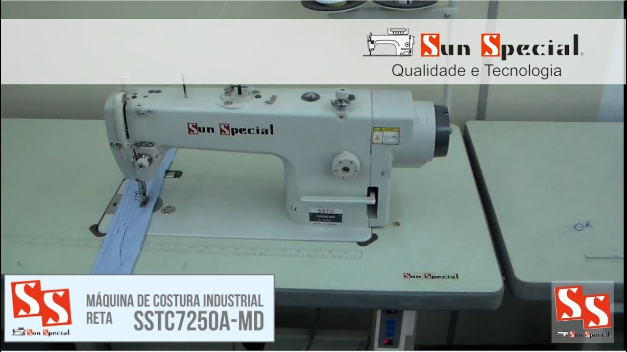 M&aacute;quina de Costura Industrial Reta SSTC7250A-MD Sun Special