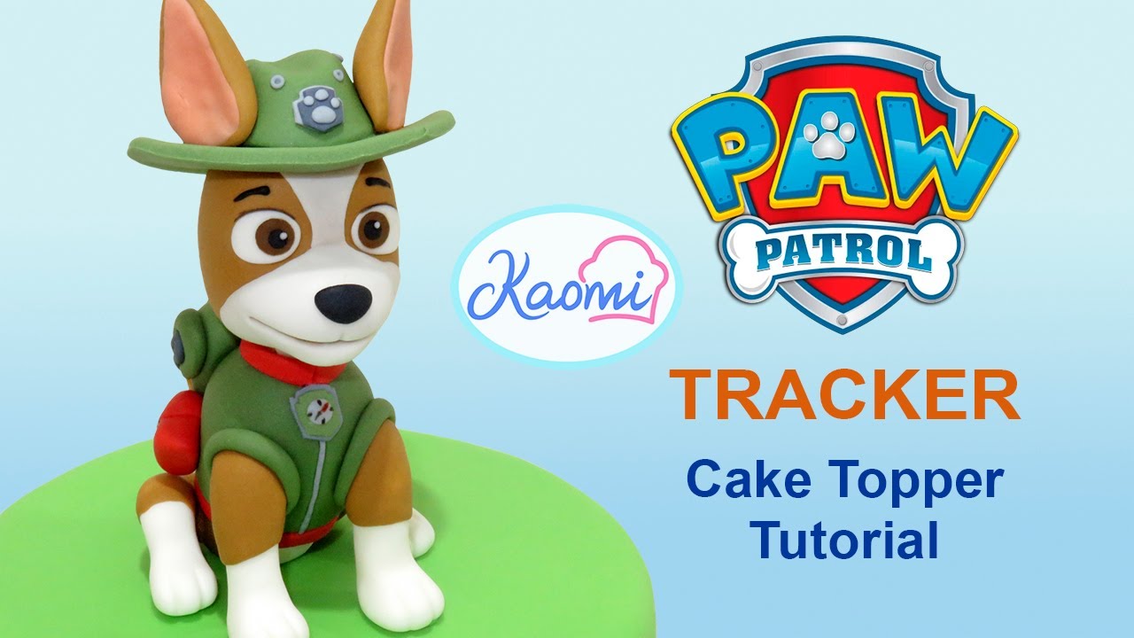 Paw Patrol (Cake Topper): TRACKER 🐾 / Patrulla de cachorros: Cómo hacer a TRACKER