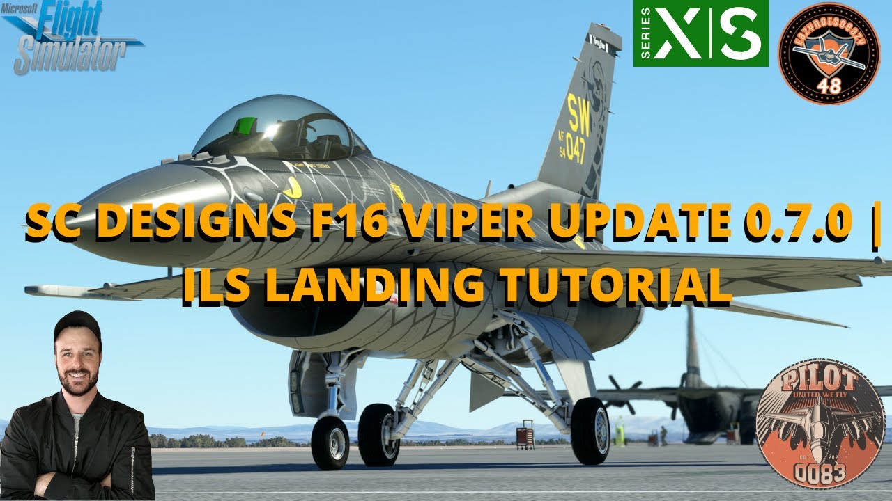 MSFS2020 | SC DESIGNS F16 FIGHTING FALCON UPDATE 0.7.0 | ILS LANDING TUTORIAL | XBOX & PC