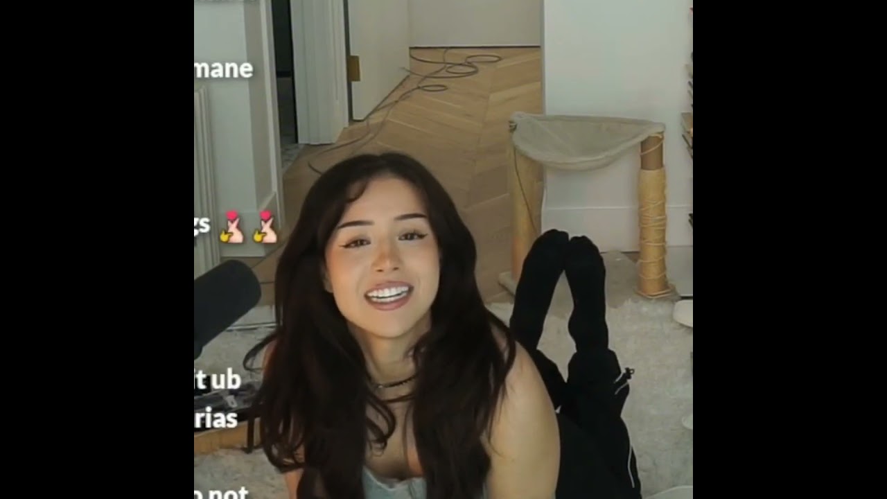 Pokimane in black socks