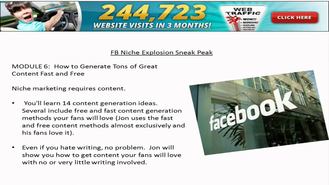 Fb niche explosion review fb niche explosion review