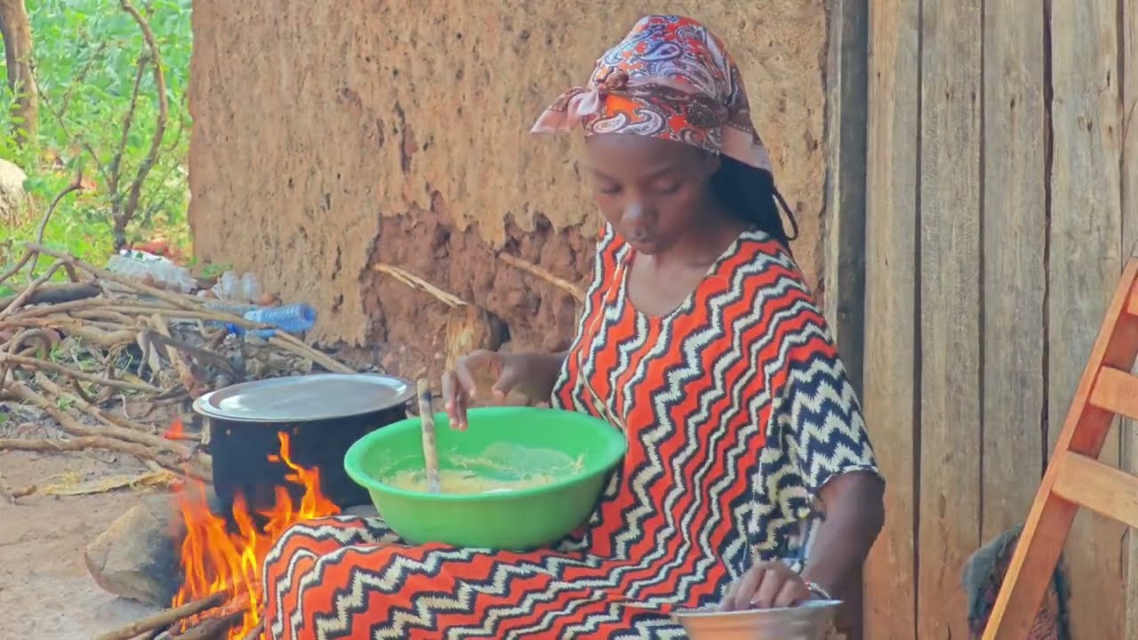 How to Bake a Simple Vanilla Cake in the Village | No Oven Needed!