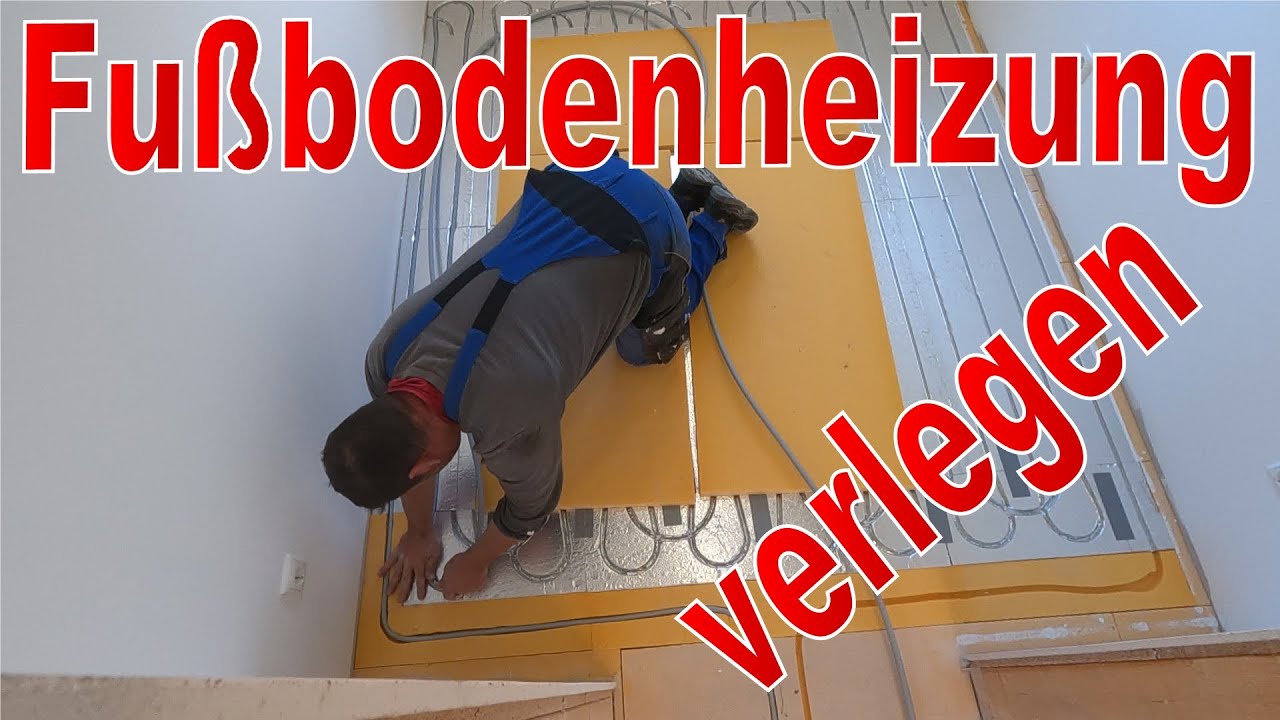 Fußbodenheizungsrohre verlegen 🤔 Fermacell platten auslegen Fußbodenheizung Trockensystem 👍