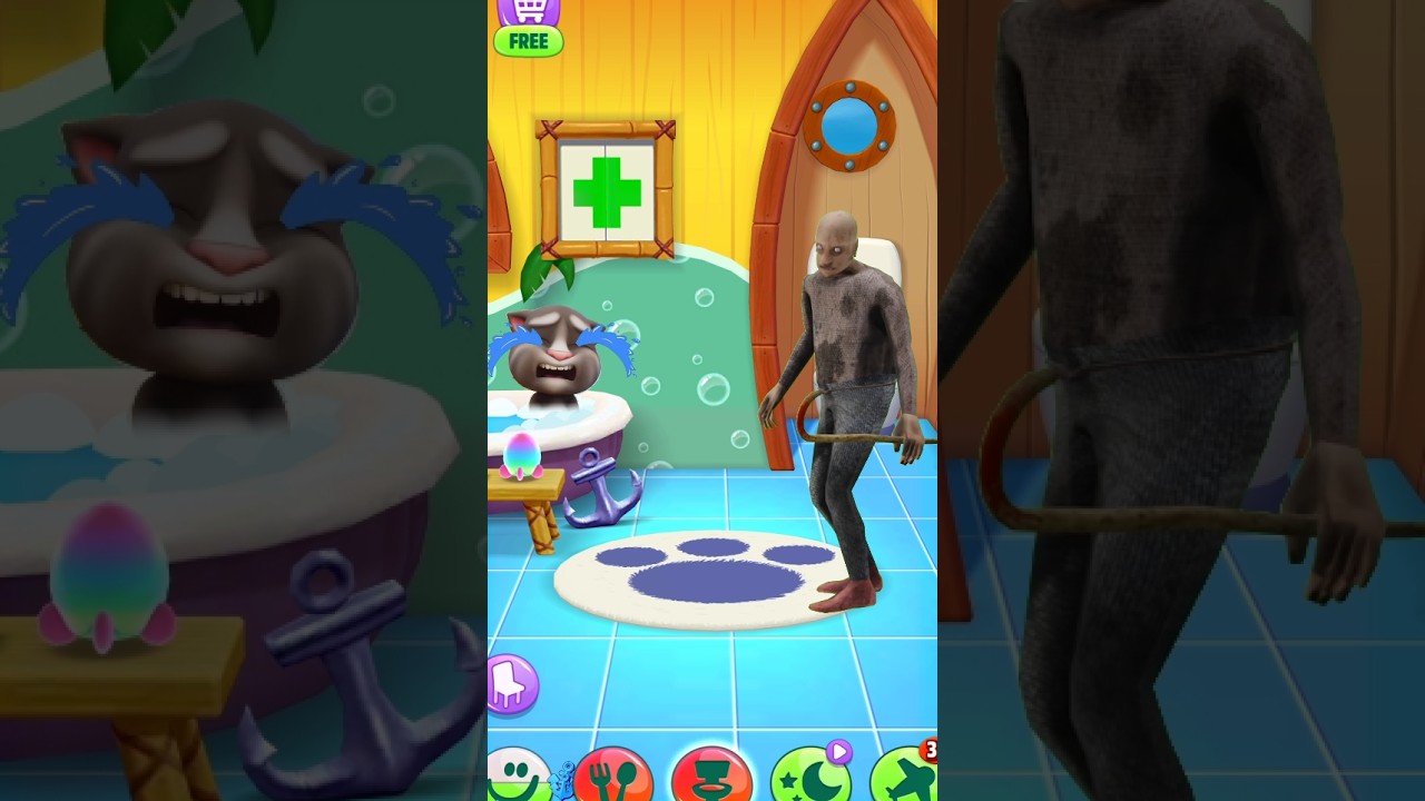 Papa Saved My Talking Tom 🤯 #shorts #tom #animation #cartoon #mytalkingtom2 #trending