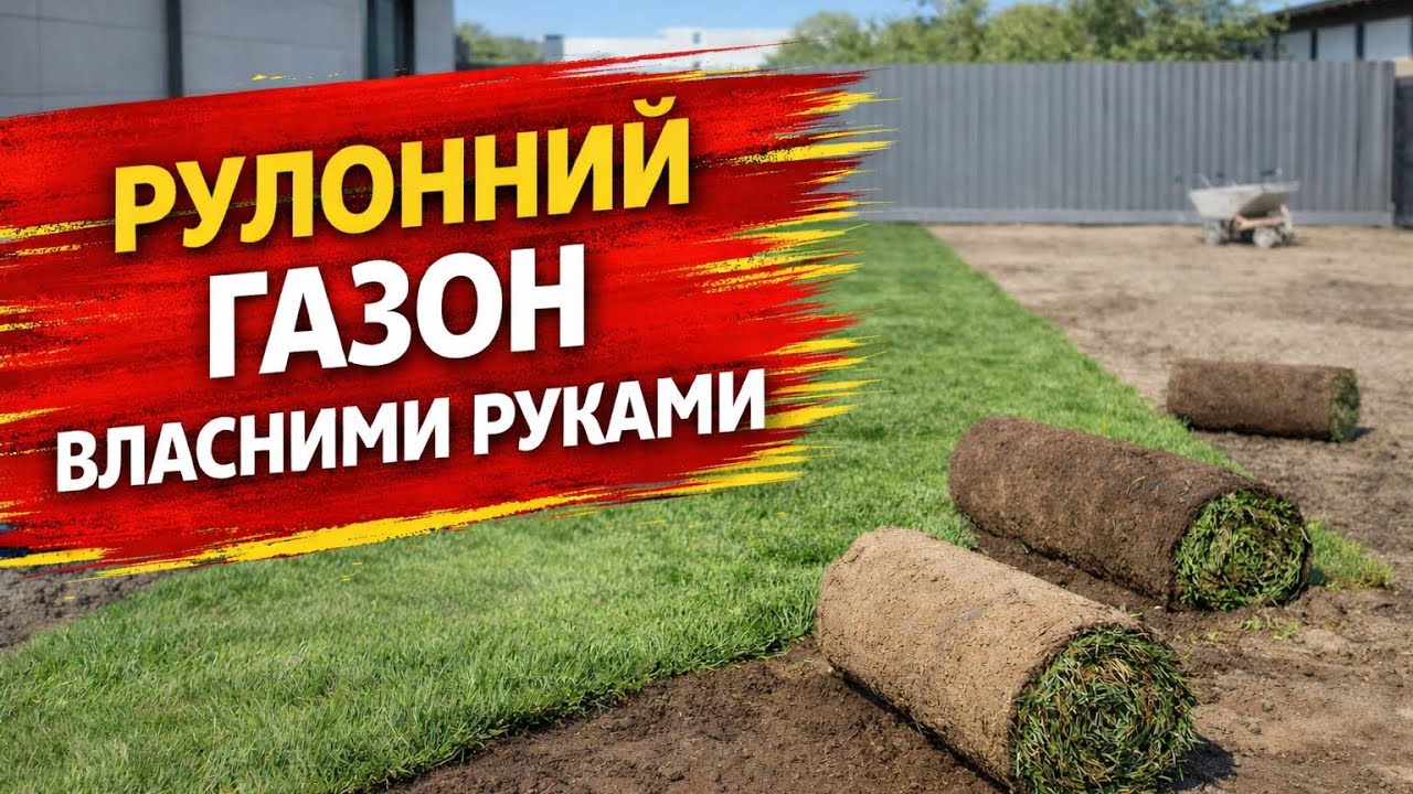 Рулонний газон власними руками