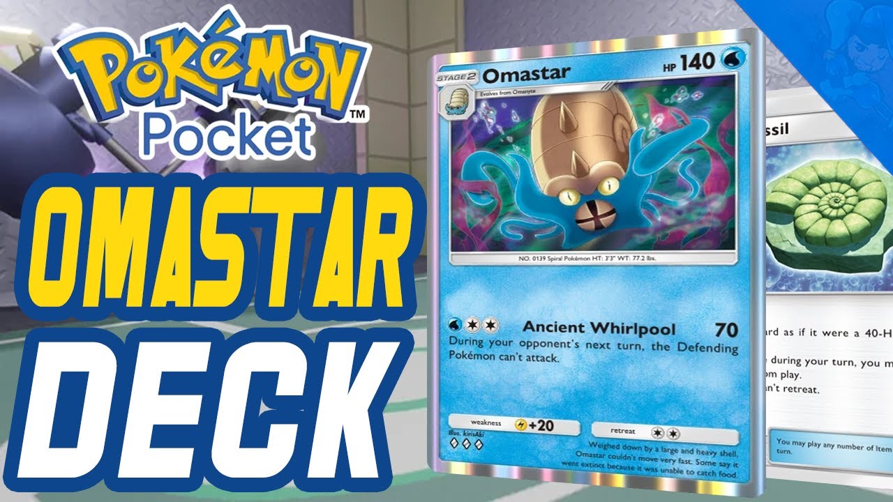 Helix Fossil Omastar Deck for Pokemon Pocket