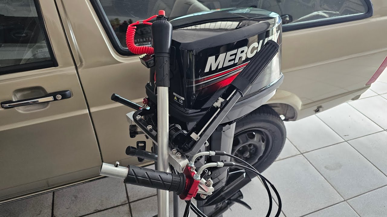 Haste acelerador remoto motor Mercury 9.9 hp para caiaque Dourado 