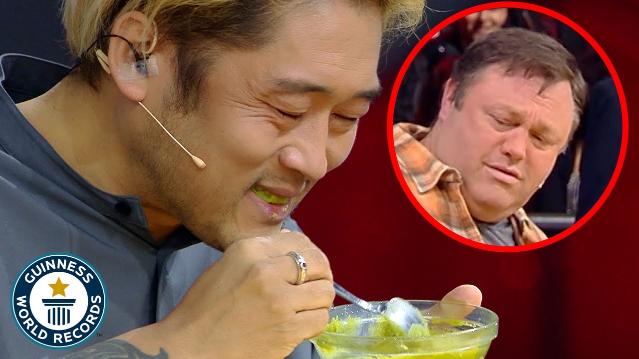Most Wasabi Eaten in One Minute - Guinness World Records
